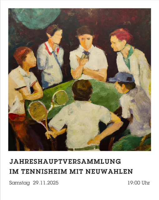 Plakat Jahreshauptversammlung